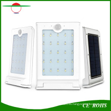 Iluminación solar ultra brillante al aire libre de la luz del jardín de la eficacia energética caliente IP65 Iluminación solar montada en la pared del aluminio 20 LED